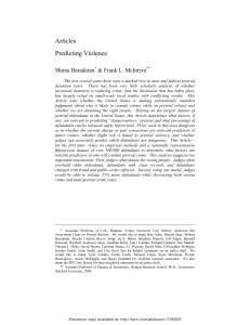 Predicting Violence - American Bar Association