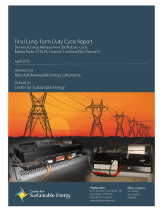 Long-Term Test Case, Demand Charge Management (DCM)