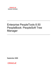 PeopleSoft Tree Manager