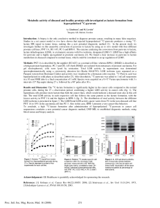 Metabolic activity of diseased and healthy prostate cells