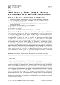 Health Aspects of Climate Change in Cities with Mediterranean
