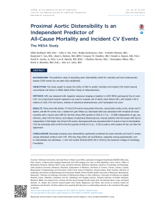 Proximal Aortic Distensibility Is an Independent Predictor of All