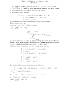 PY1052 Problem Set 2 – Autumn 2004 Solutions