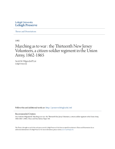Marching as to war : the Thirteenth New Jersey Volunteers, a citizen