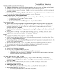 Chapter 6 Meiosis and Mendel