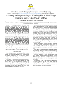 A Survey on Preprocessing of Web Log File in Web Usage Mining to