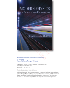 Modern Physics for Science and Engineering (eval).