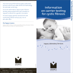 Cystic fibrosis carrier testing
