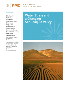 Water Stress and a Changing San Joaquin Valley