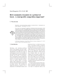 Bird community dynamics in a primaeval forest