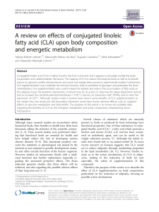 A review on effects of conjugated linoleic fatty acid (CLA) upon body