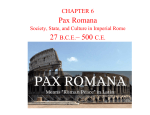 Pax Romana 27 B.C.E.– 500