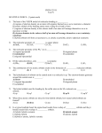 CHEM 1211K Test IV MULTIPLE CHOICE. (3 points each) 1) The