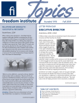 ExEcutivE dirEctor - Freedom Institute