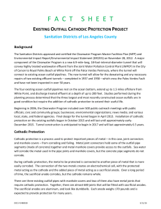 Cathodic Protection of Existing Outfalls Fact Sheet