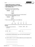 • Adding Whole Numbers and Money • Subtracting Whole Numbers