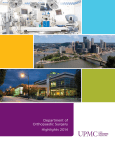 2014 Orthopaedic Surgery Annual Report