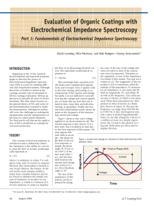 Evaluation of Organic Coatings with Electrochemical Impedance