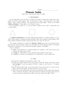 Platonic Solids