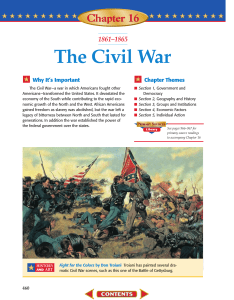 Chapter 16: The Civil War