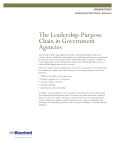 The Leadership-Purpose Chain in Government Agencies
