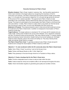 Executive Summary for Plato`s Closet Situation