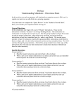 Biology Understanding Mutations – Directions Sheet