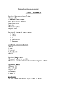 General exercise model answer Exercise 1 page 90 to 93 Question