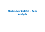 Electrochemical Cell – Basic Analysis