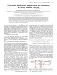 Two-mode interference measurement for nanometer accuracy