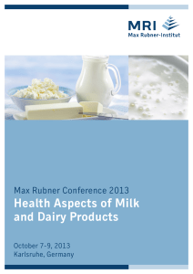 Health Aspects of Milk and Dairy Products - Max Rubner