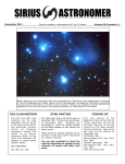 Sirius Astronomer - Orange County Astronomers