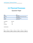 2.3 Thermal Processes