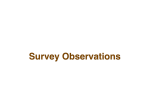 4. Survey Observations