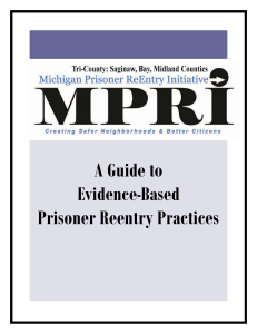 A Guide to Evidence-Based Prisoner Reentry Practices