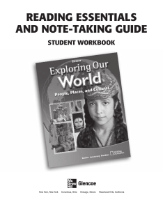 Exploring Our World Reading Essentials and Note-Taking