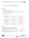 Lesson 4: Construct a Perpendicular Bisector