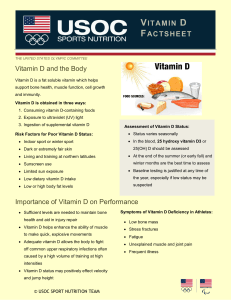 Vitamin D Fact Sheet 2015