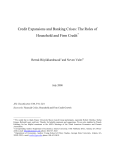 Credit Expansions and Banking Crises: The Roles of Household