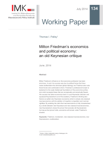 Milton Friedman`s economics and political - Hans-Böckler