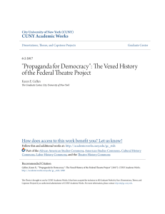 "Propaganda for Democracy": The Vexed History of the Federal