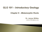 PDF file of Chapter 8 lecture - Metamorphic Rocks