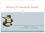 History Of American Justice