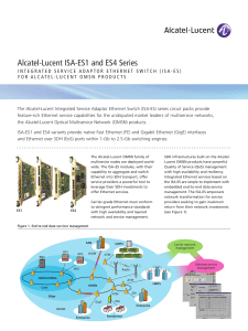Alcatel-Lucent ISA-ES1 and ES4 Series