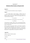 Deflection of Beta Particles in Magnetic Field