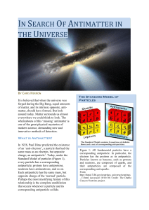 in search of antimatter in the universe