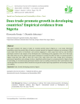 Does trade promote growth in developing countries?