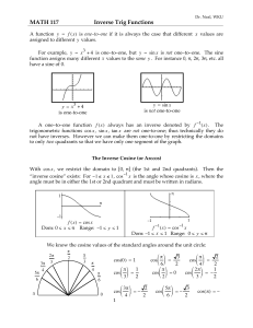 Inverse Trig