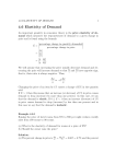 4.6 Elasticity of Demand