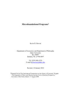 Microfoundational Programs